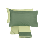 Carica l&#39;immagine nel visualizzatore di Gallery, ZEN COMPLETO LENZUOLA MARGARITA-MEDIUM GREEN (1 piazza e mezza) - FAZZINI
