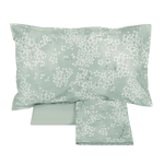 Carica l&#39;immagine nel visualizzatore di Gallery, KIMONO COMPLETO LENZUOLA COPRILETTO GRAY GREEN (2 piazze) - FAZZINI
