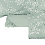 Carica l&#39;immagine nel visualizzatore di Gallery, KIMONO COMPLETO LENZUOLA COPRILETTO GRAY GREEN (2 piazze) - FAZZINI
