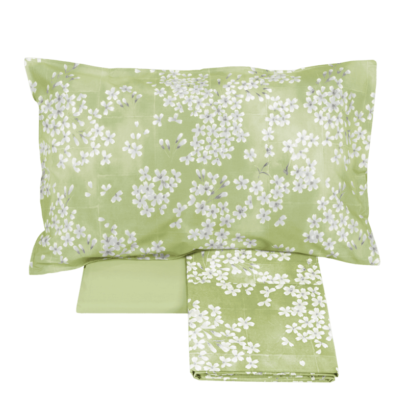 KIMONO COMPLETO LENZUOLA COPRILETTO MARGARITA (2 piazze) - FAZZINI