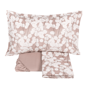 LUNARIA COMPLETO LENZUOLA COPRILETTO ROSA (2 piazze) - FAZZINI
