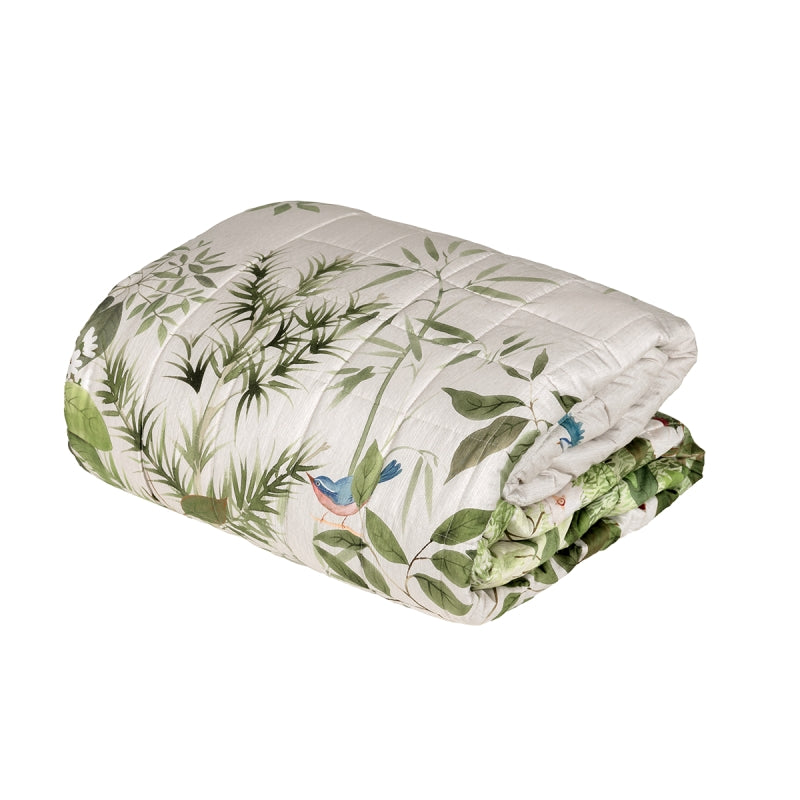 NARA QUILT (2 PIAZZE) VERDE - Fazzini