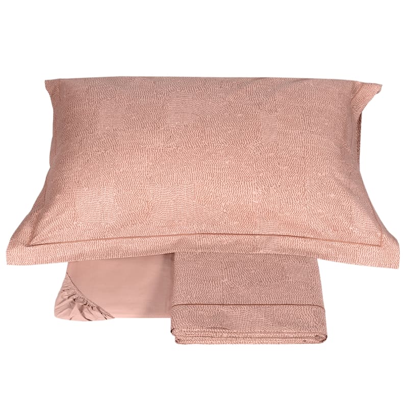 HIDAMARI COMPLETO LENZUOLA (2 PIAZZE) DUSTY PINK - Fazzini