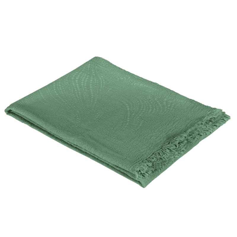 SUMMER PLAID MEDIUM GREEN (130x180) - FAZZINI