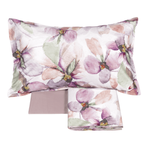 TRASPARENZE COMPLETO LENZUOLA-COPRILETTO ROSA (2 piazze) - FAZZINI